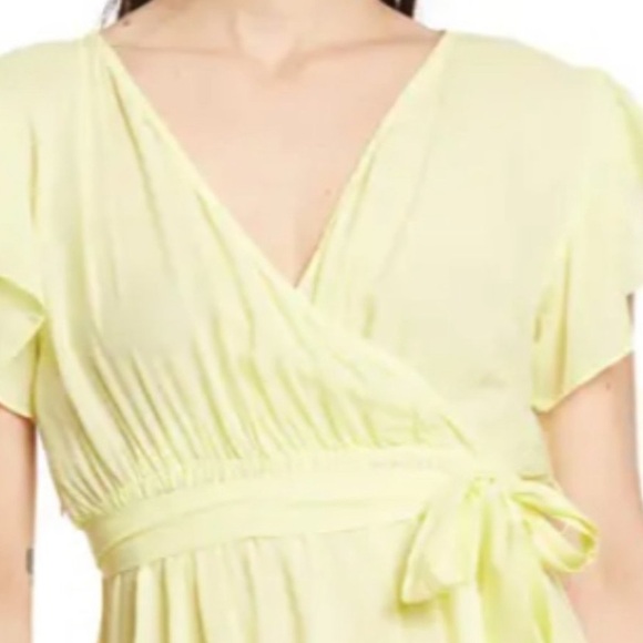 Area StarsTie Front Long Ruffle Dress - Picture 3 of 4